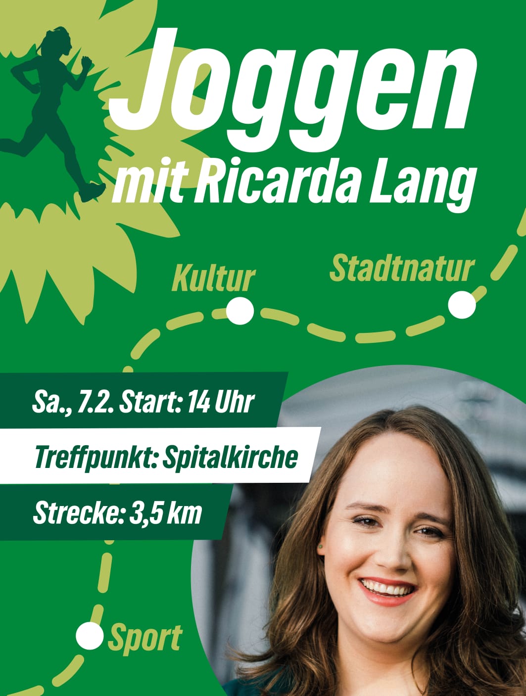 7. Februar: Grüne laden zum Joggen mit Ricarda Lang ein